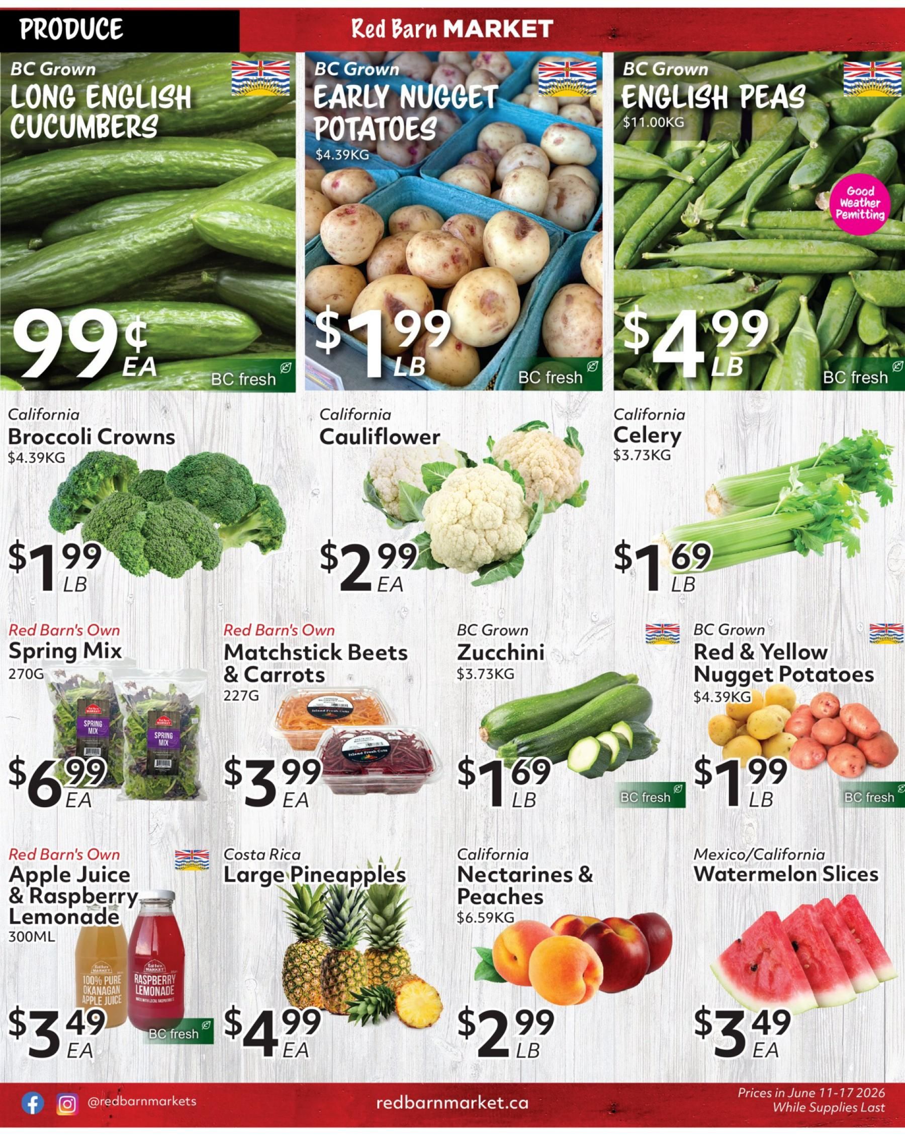 Red Barn Market Flyer June 11 to 17