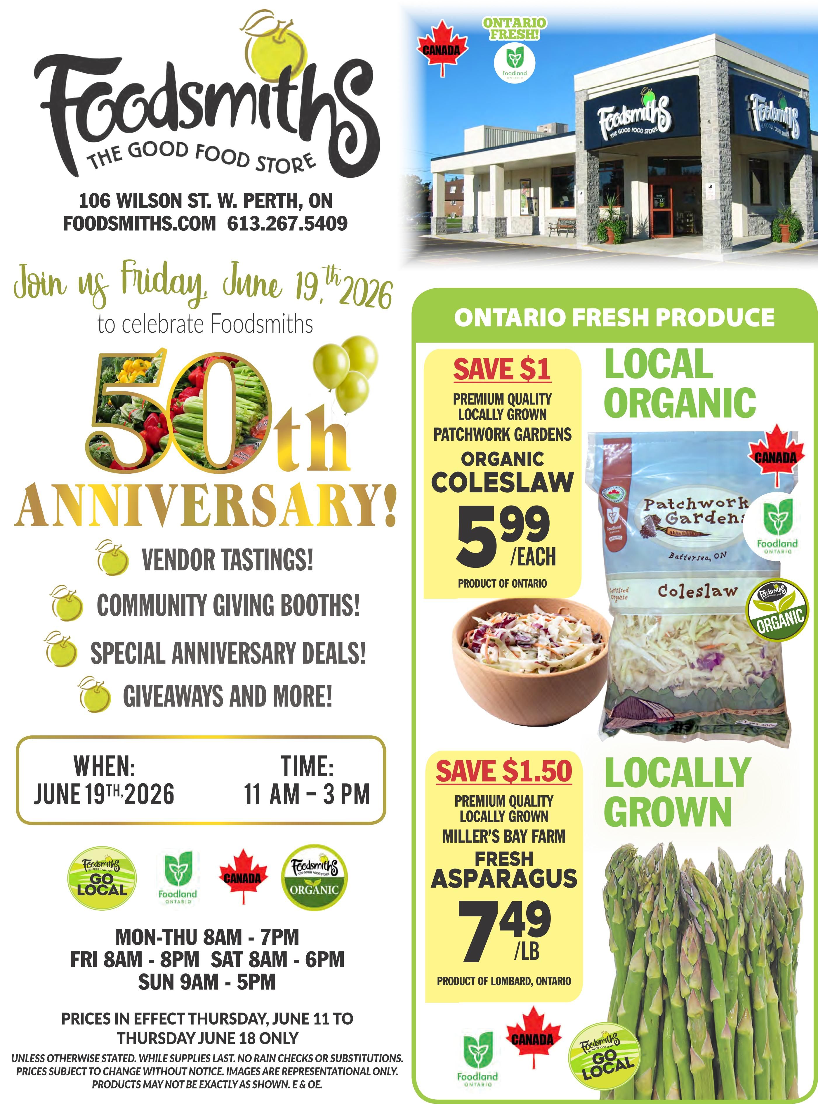 Foodsmiths Flyer June 11 to 18