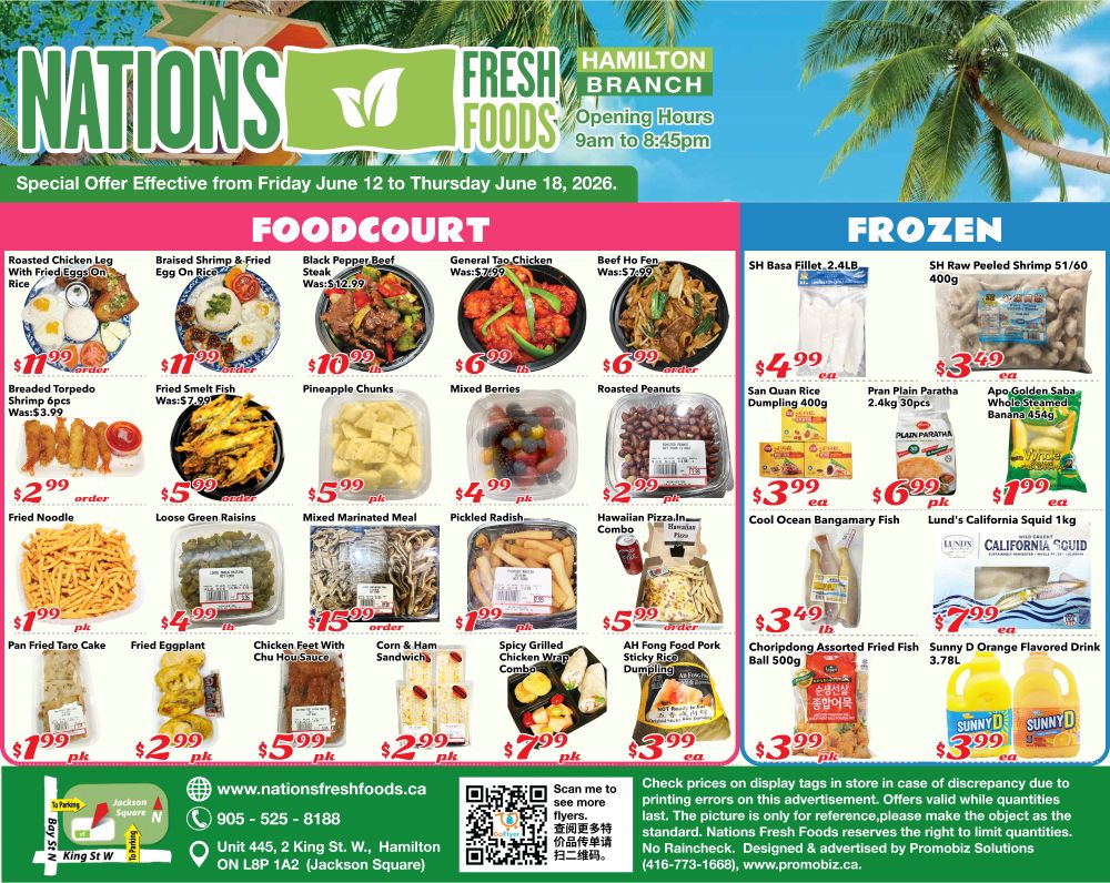 Nations Fresh Foods (Hamilton) Flyer June 12 to 18