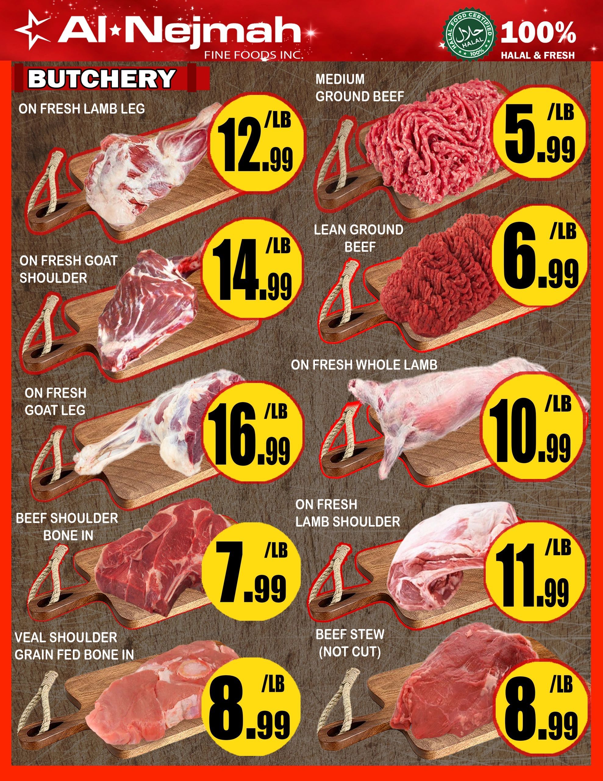 Alnejmah Fine Foods Inc. Flyer June 12 to 18