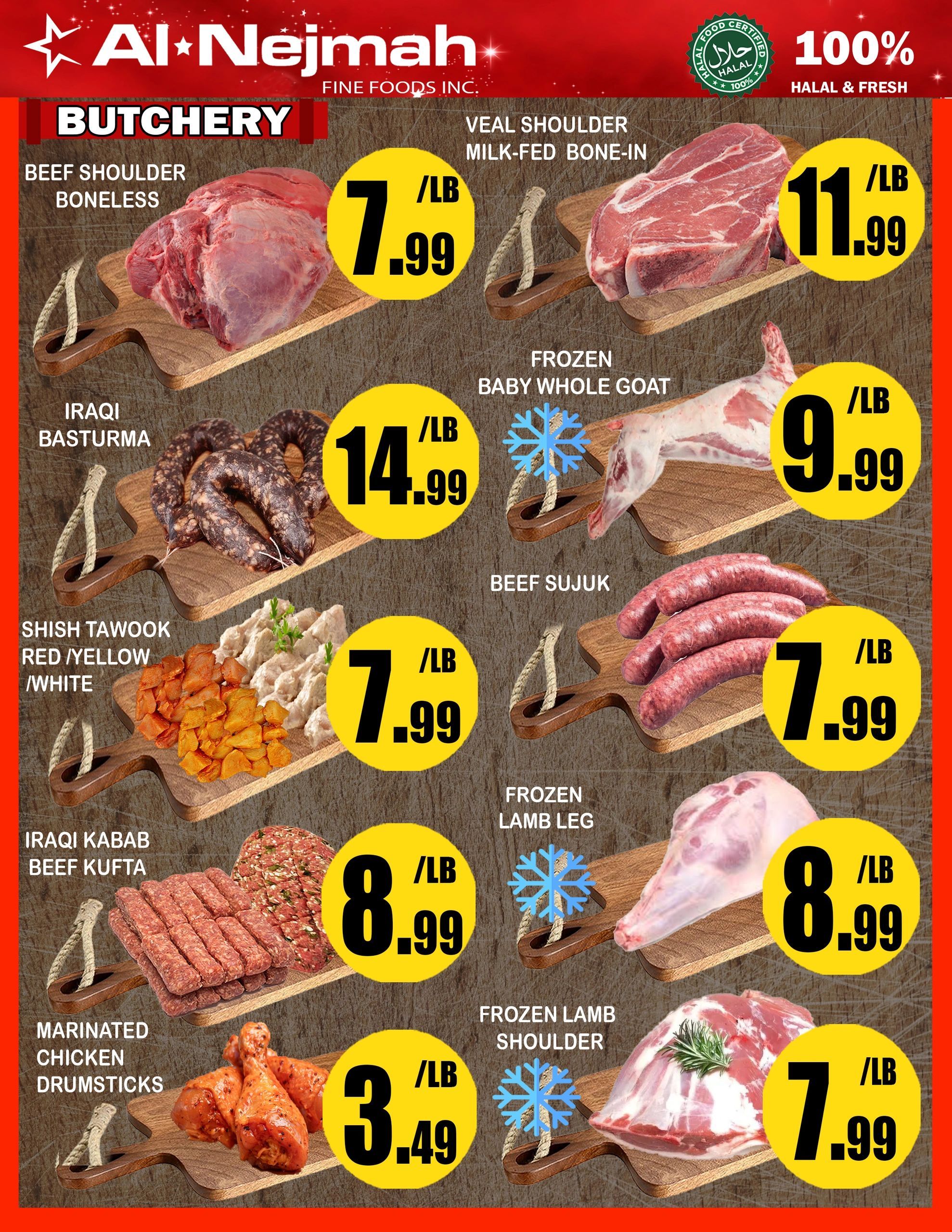 Alnejmah Fine Foods Inc. Flyer June 12 to 18