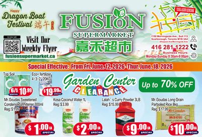 Fusion Supermarket (Scarborough) Flyer June 12 to 18