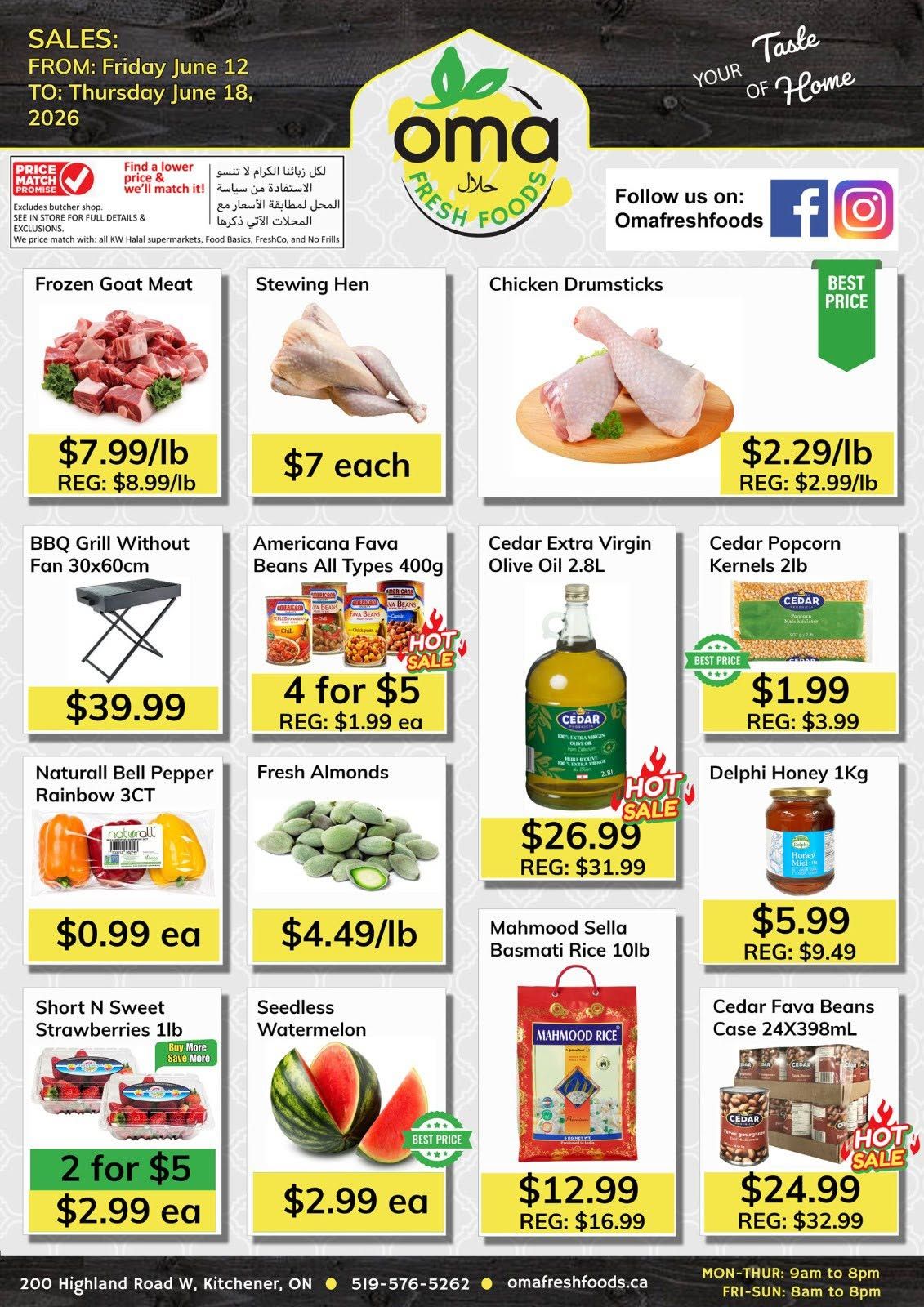 Oma Fresh Foods Flyer June 12 to 18