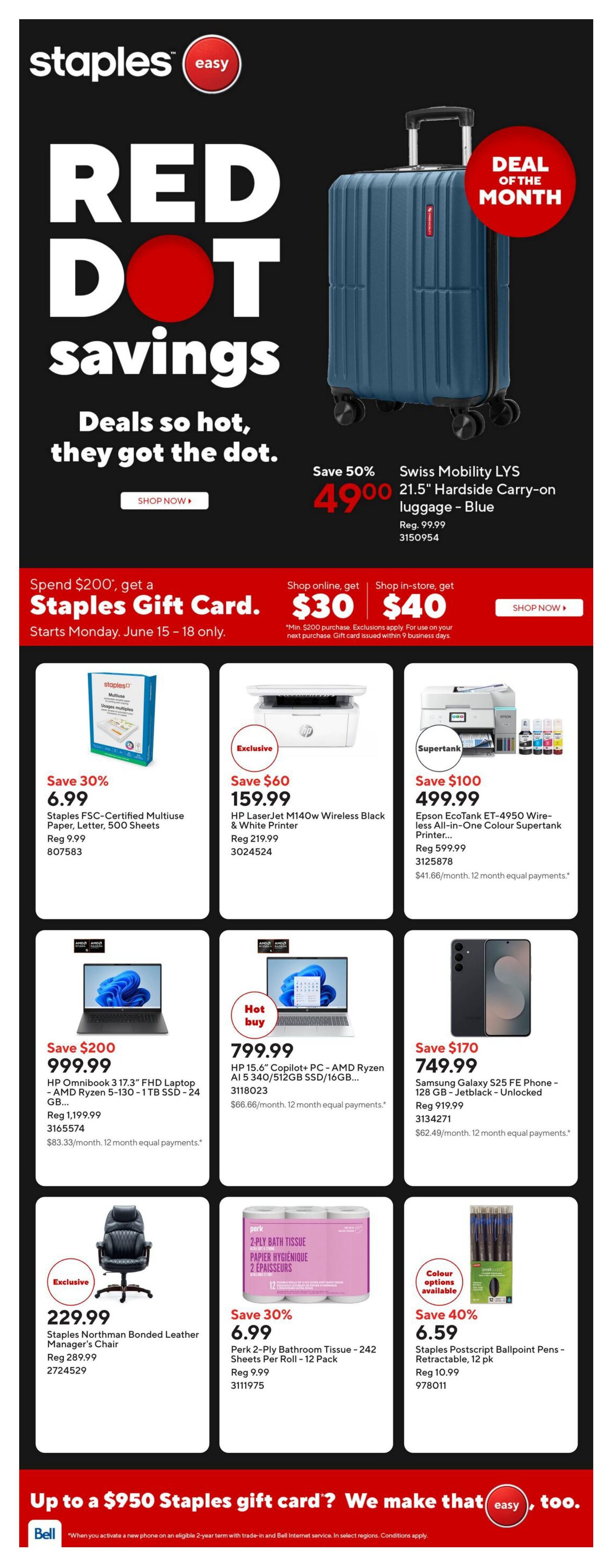 Staples Flyer June 12 to 18