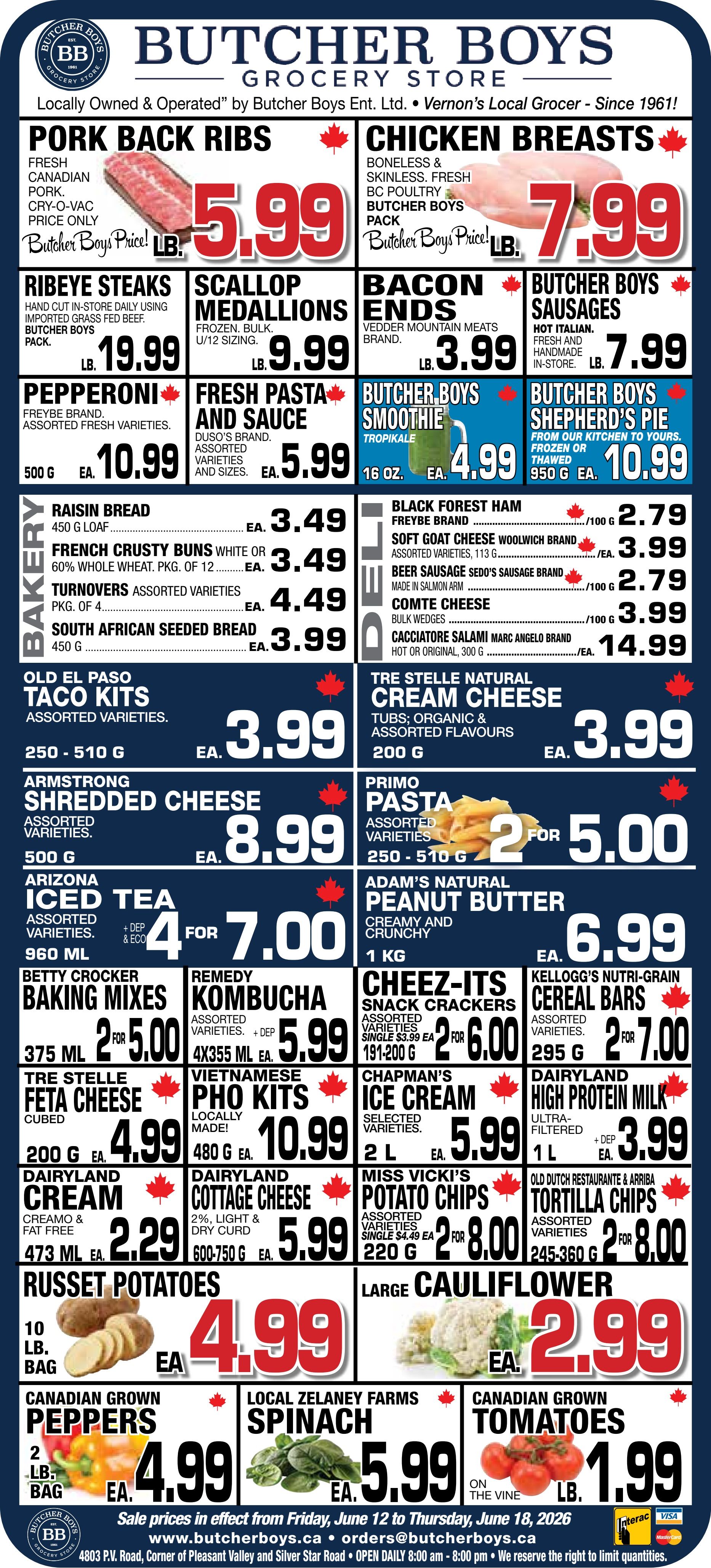 Butcher Boys Grocery Store Flyer June 12 to 18
