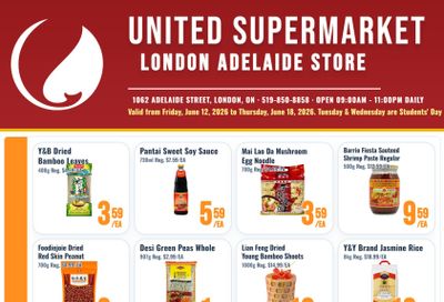 United Supermarket (London) Flyer June 12 to 18