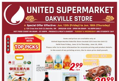 United Supermarket (Oakville) Flyer June 12 to 18