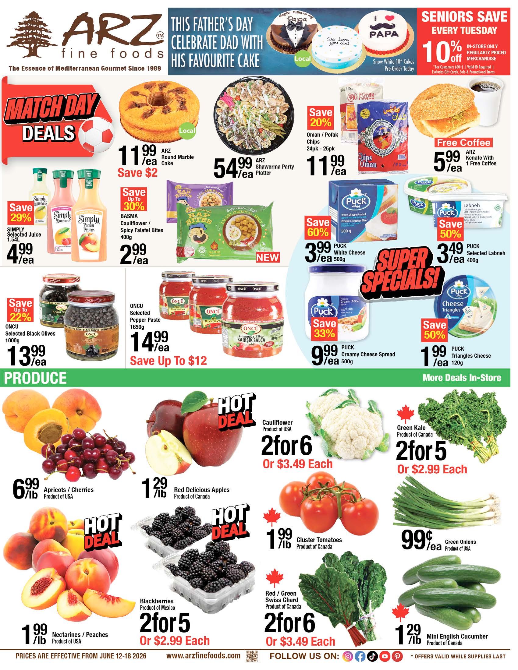 Arz Fine Foods Flyer June 12 to 18