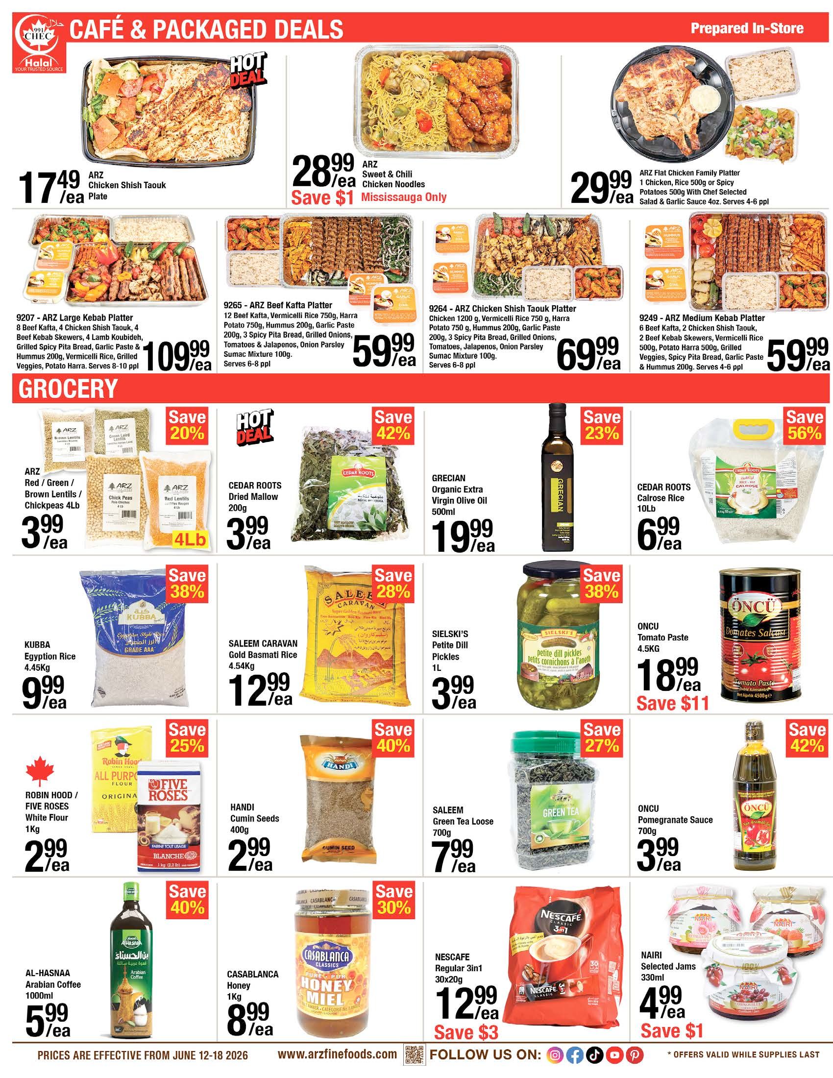 Arz Fine Foods Flyer June 12 to 18
