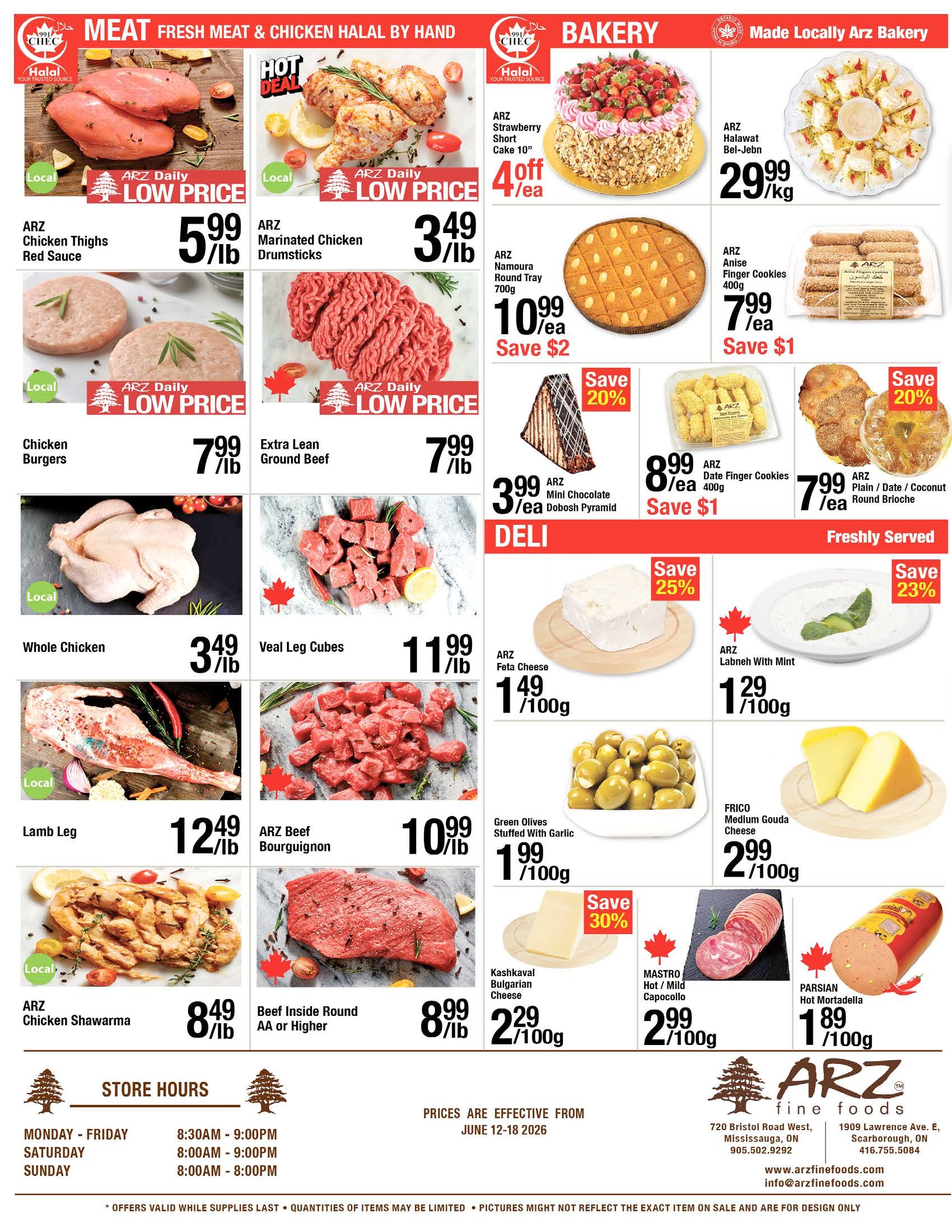 Arz Fine Foods Flyer June 12 to 18