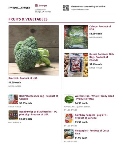 Mike Dean Local Grocer Flyer June 11 to 18