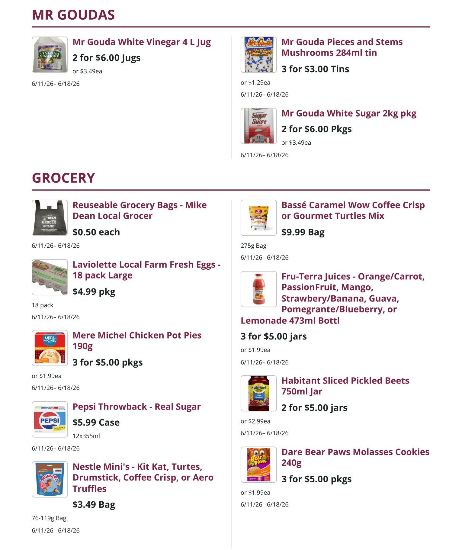 Mike Dean Local Grocer Flyer June 11 to 18
