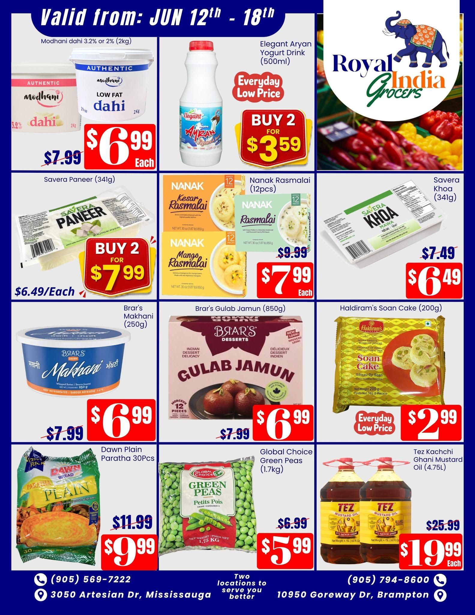 Royal India Grocers Flyer June 12 to 18