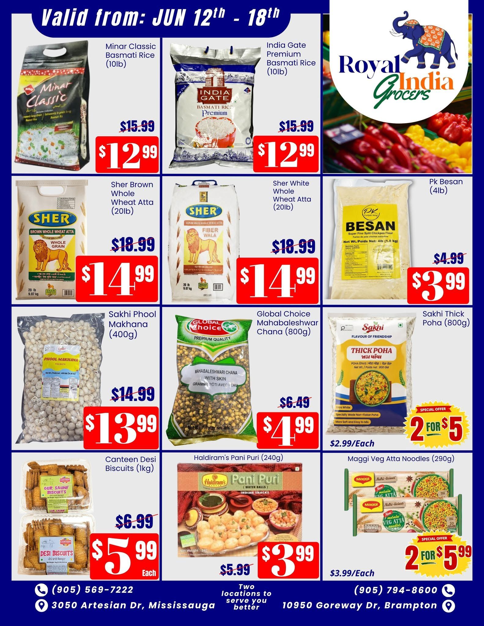 Royal India Grocers Flyer June 12 to 18