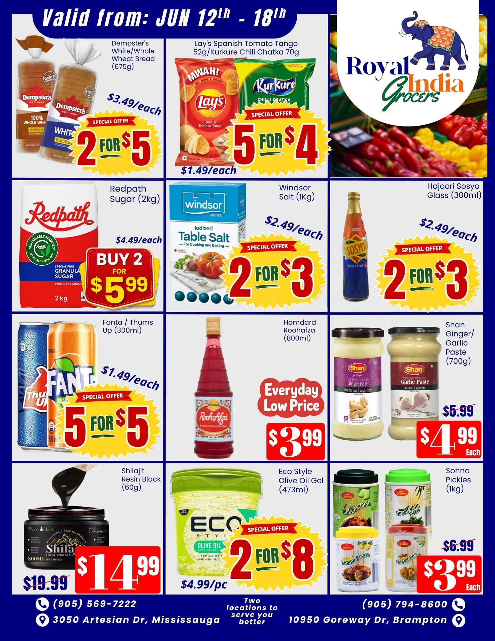 Royal India Grocers Flyer June 12 to 18