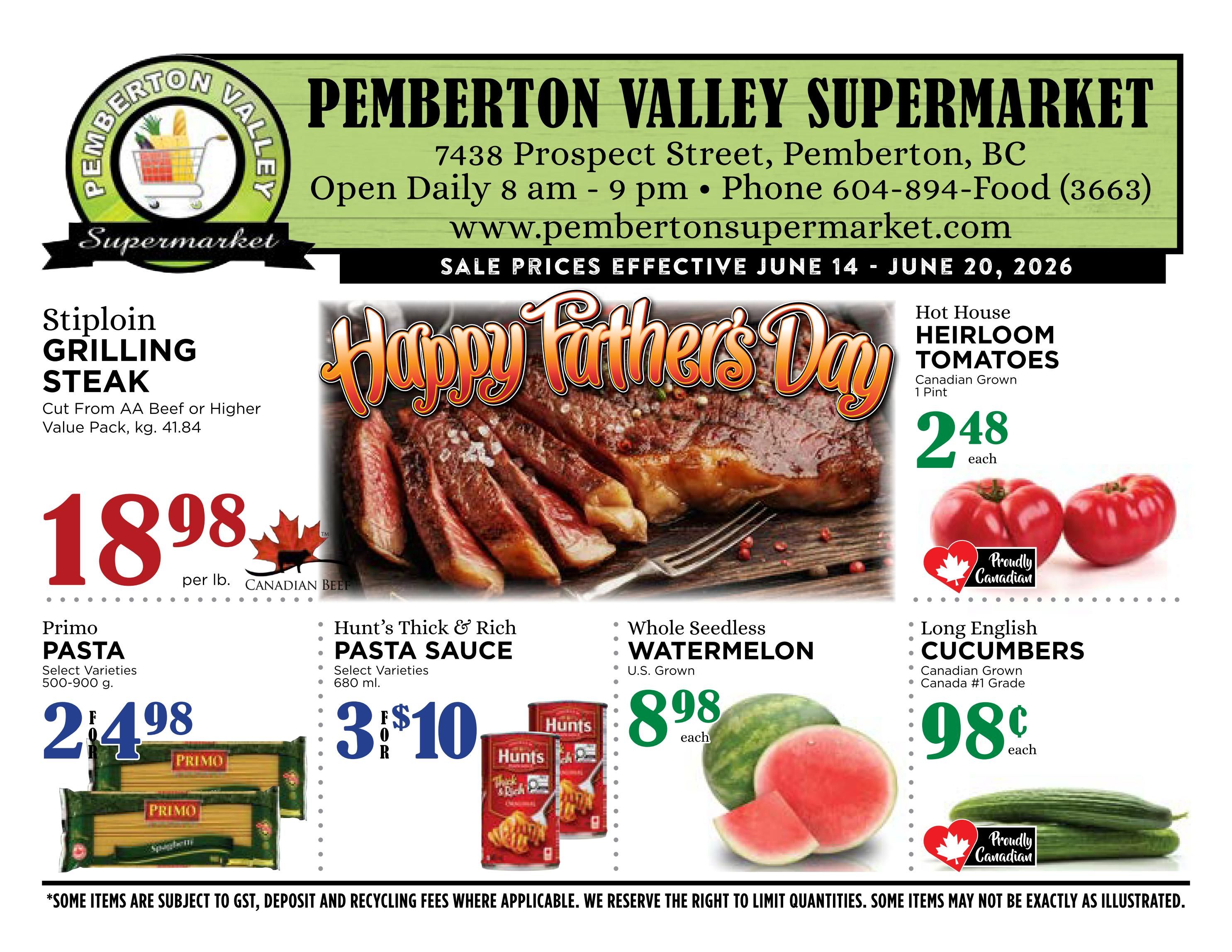 Pemberton Valley Supermarket Flyer June 14 to 20