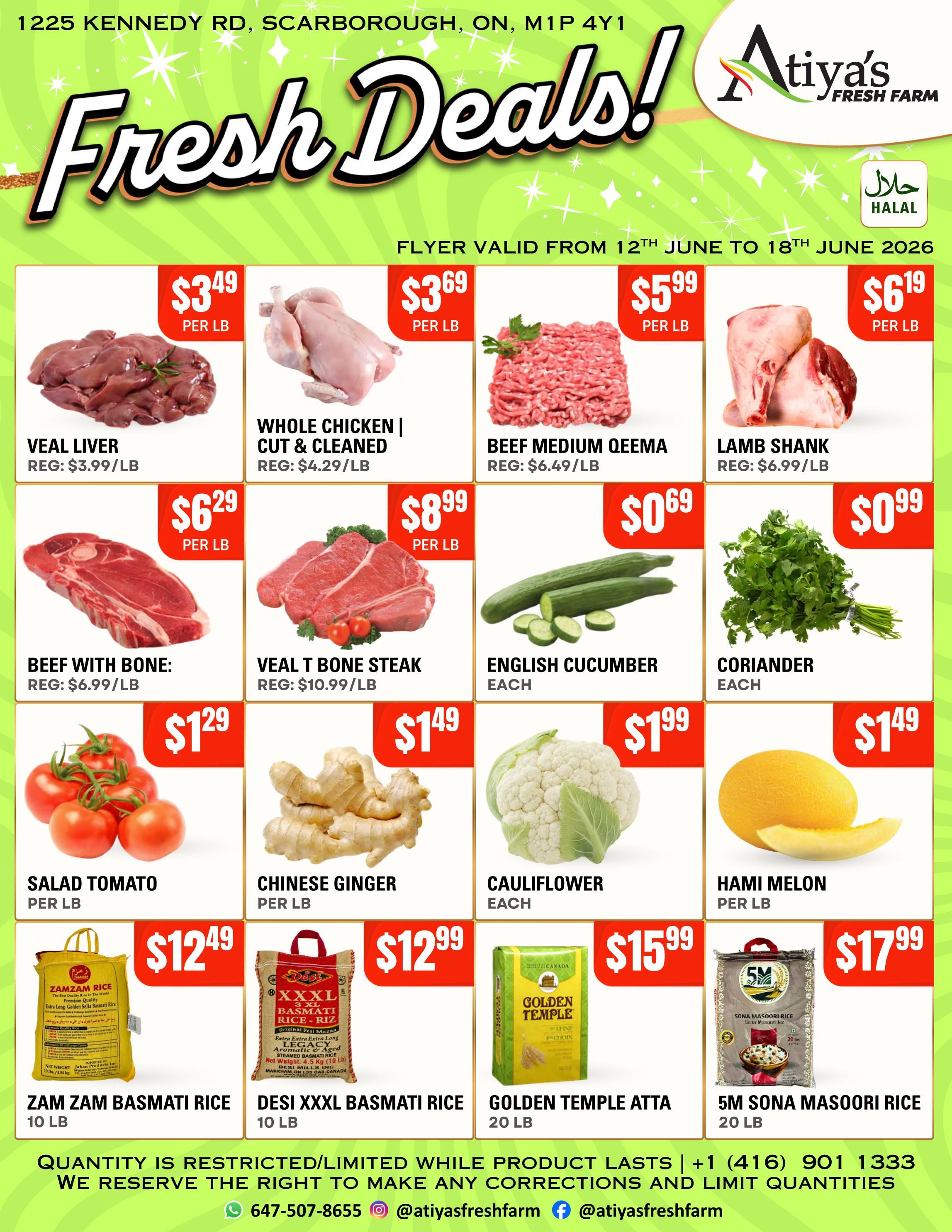 Atiya's Fresh Farm Flyer June 12 to 18