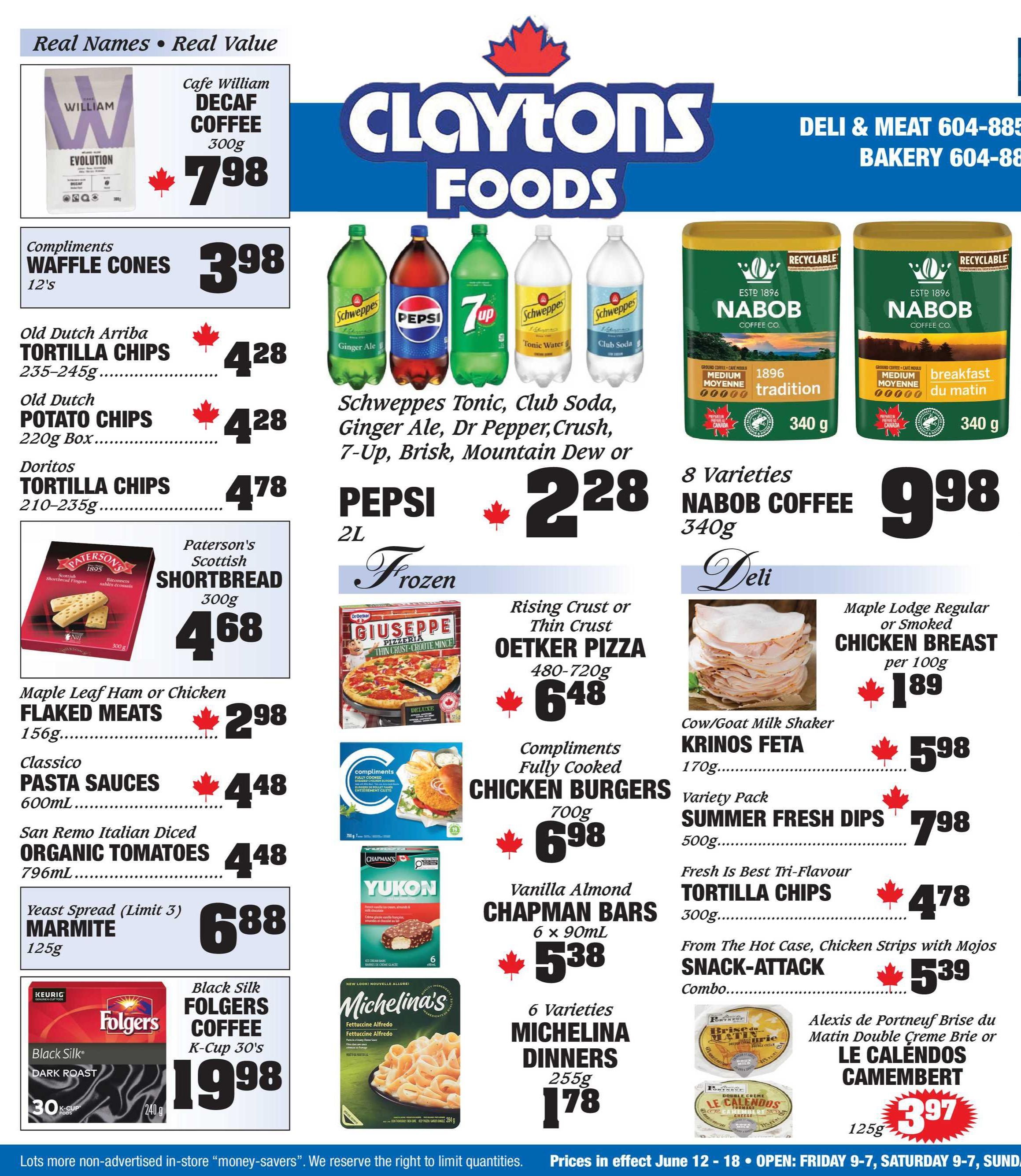 Claytons Heritage Market Flyer June 12 to 18