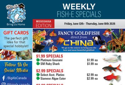 Big Al's (Mississauga) Weekly Specials June 12 to 18