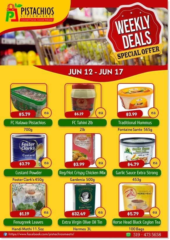 Pistachios Supermarket Flyer June 12 to 17
