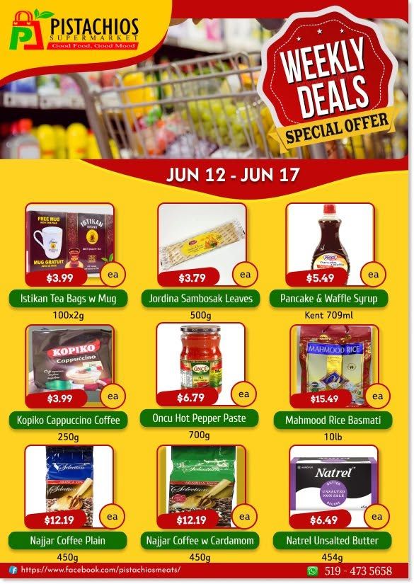 Pistachios Supermarket Flyer June 12 to 17