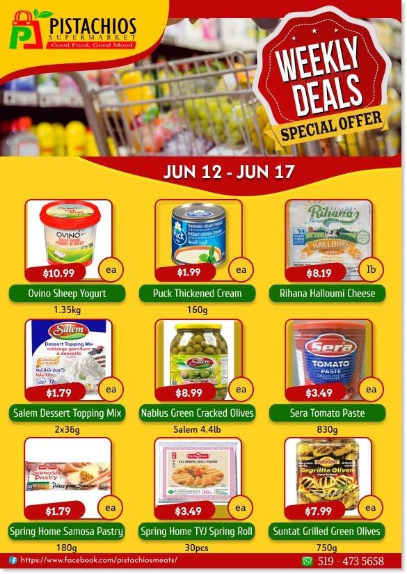 Pistachios Supermarket Flyer June 12 to 17