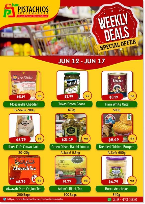 Pistachios Supermarket Flyer June 12 to 17