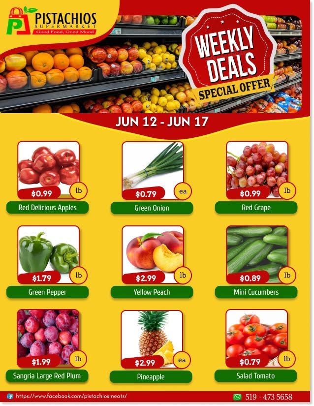 Pistachios Supermarket Flyer June 12 to 17