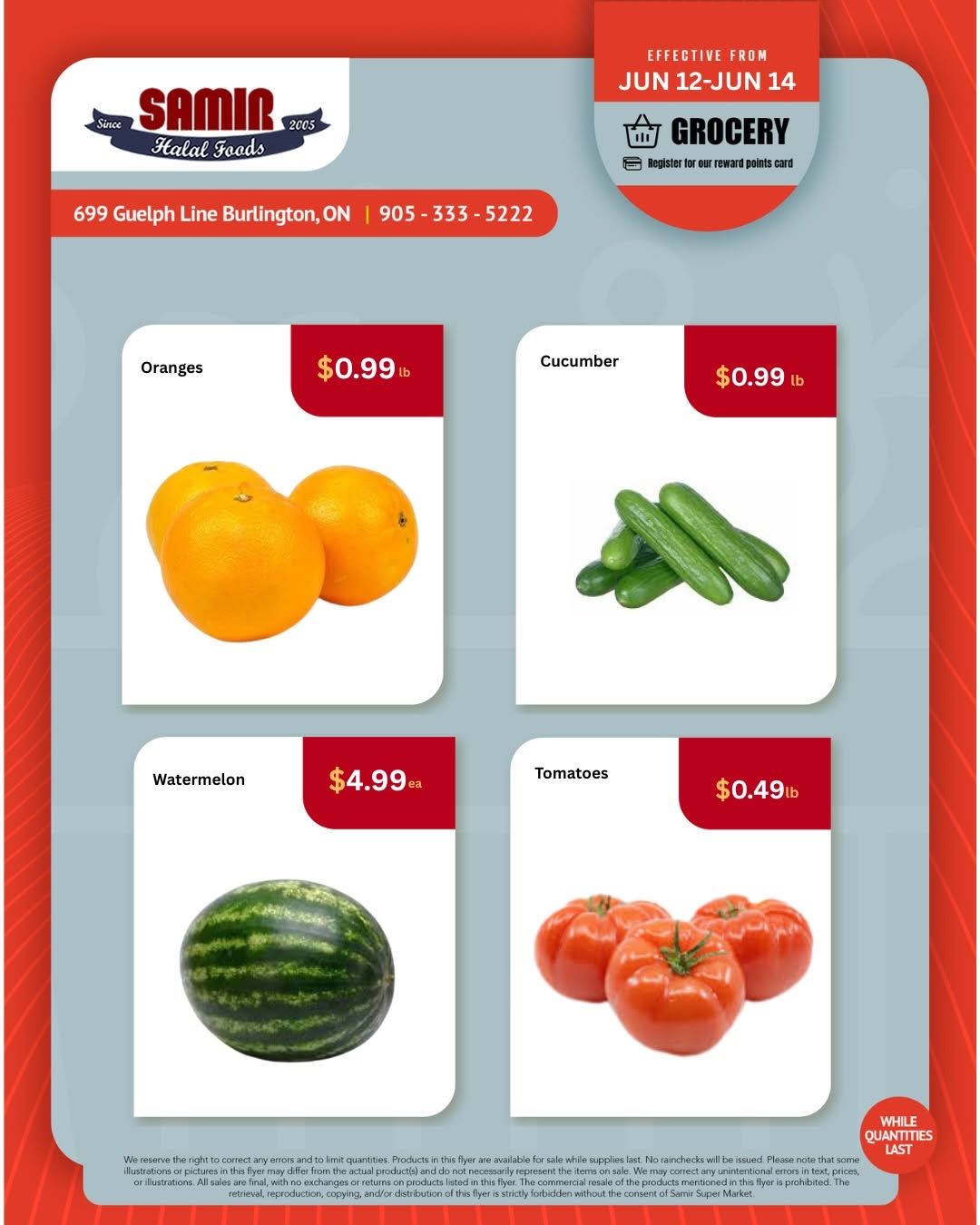 Samir Supermarket (Burlington) Flyer June 12 to 18