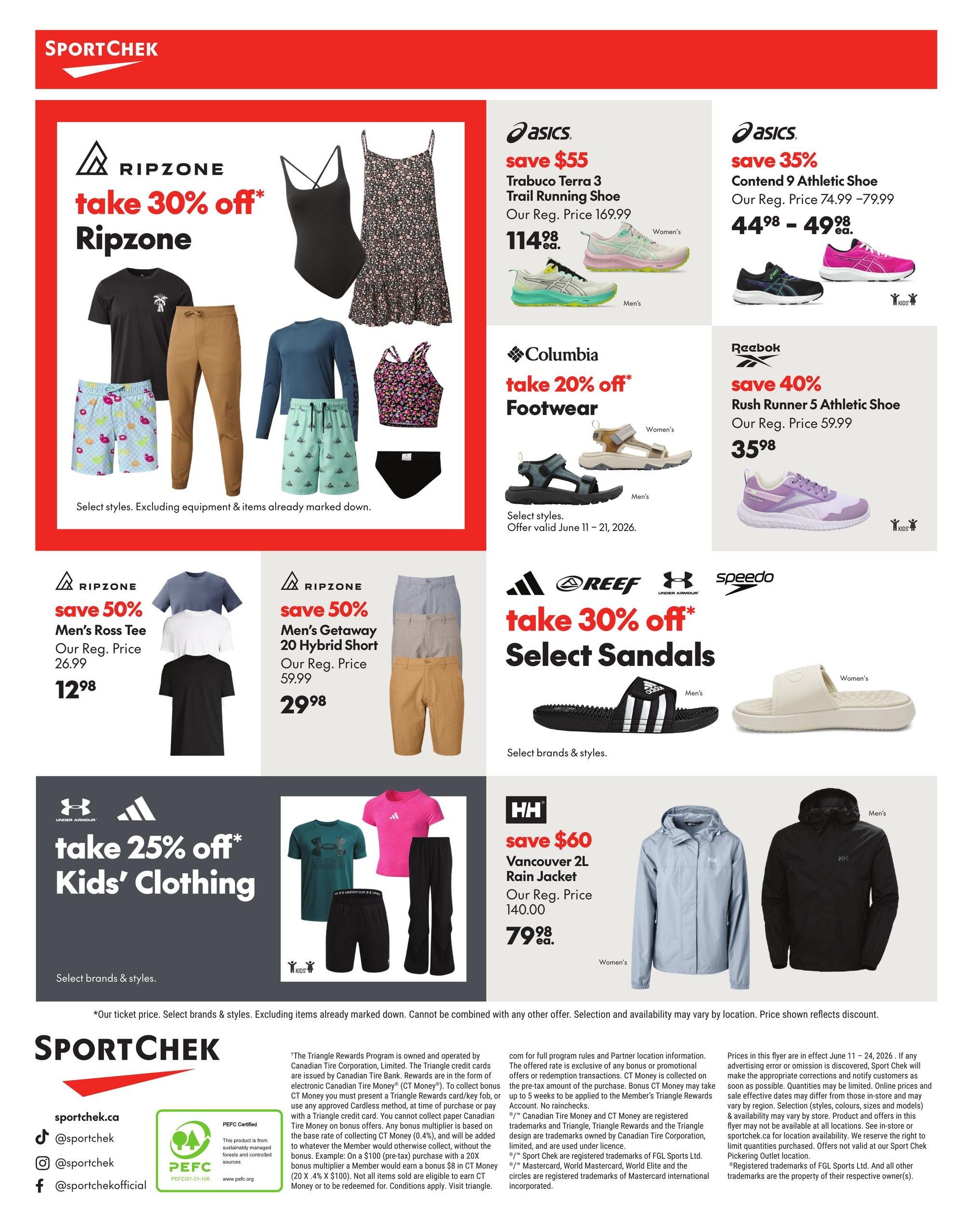Sport Chek Flyer June 11 to 24