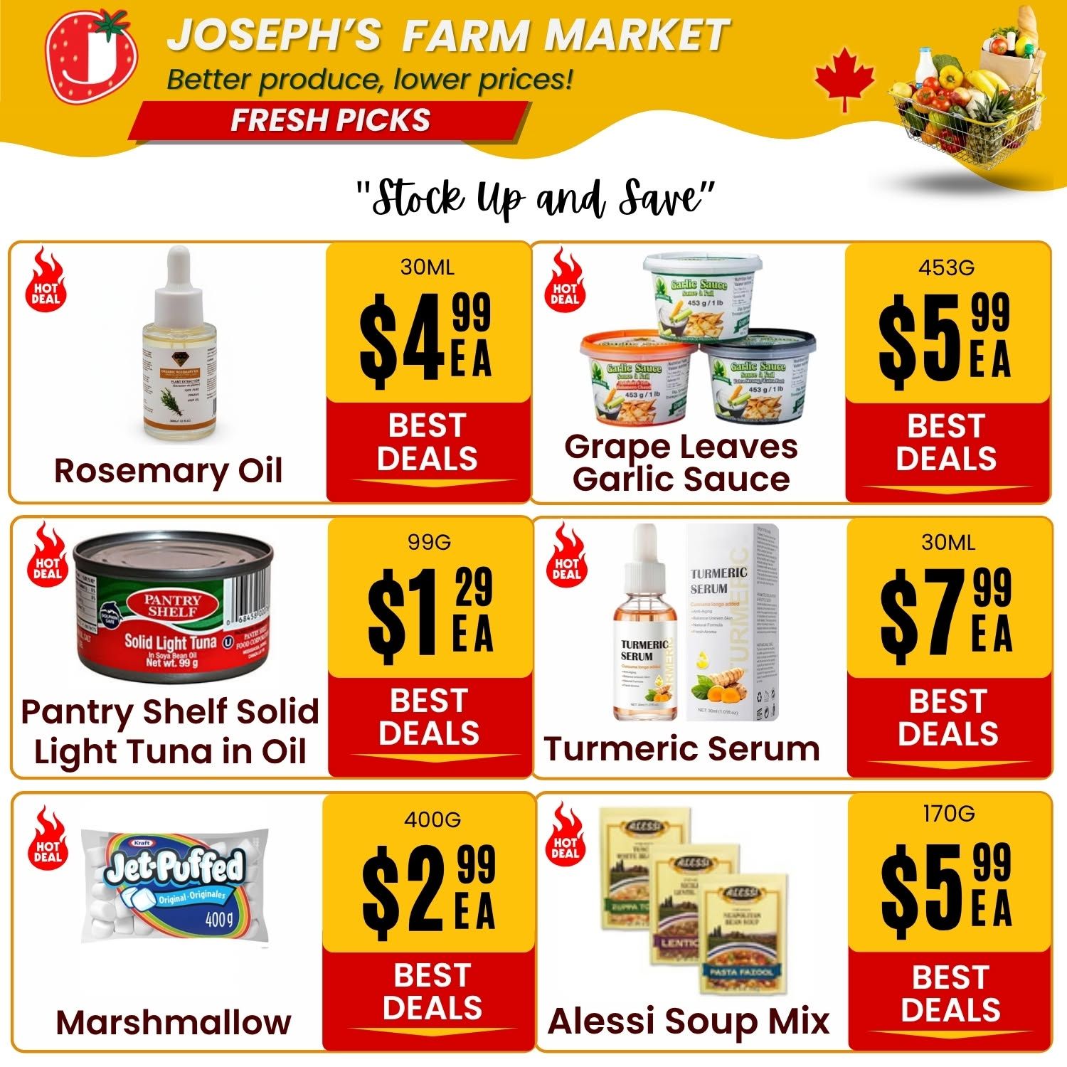 Joseph's Farm Market Flyer June 12 to 17