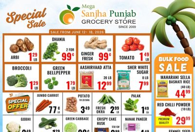 Sanjha Punjab Grocery Store Flyer June 12 to 18