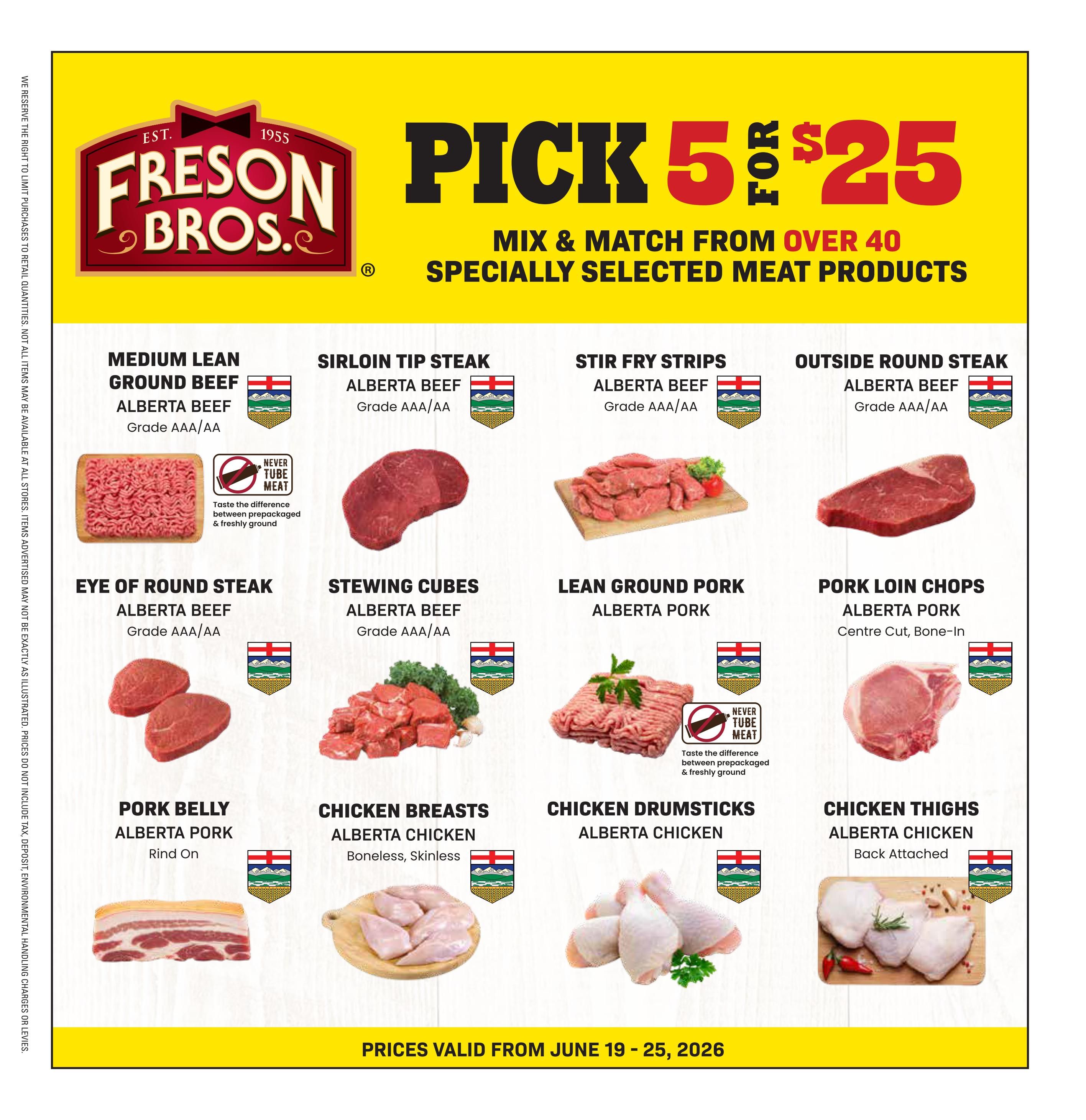 Freson Bros. Flyer June 19 to 25