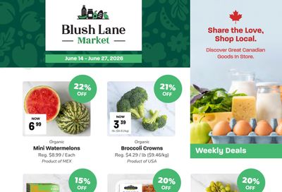 Blush Lane Organic Market Flyer June 14 to 27