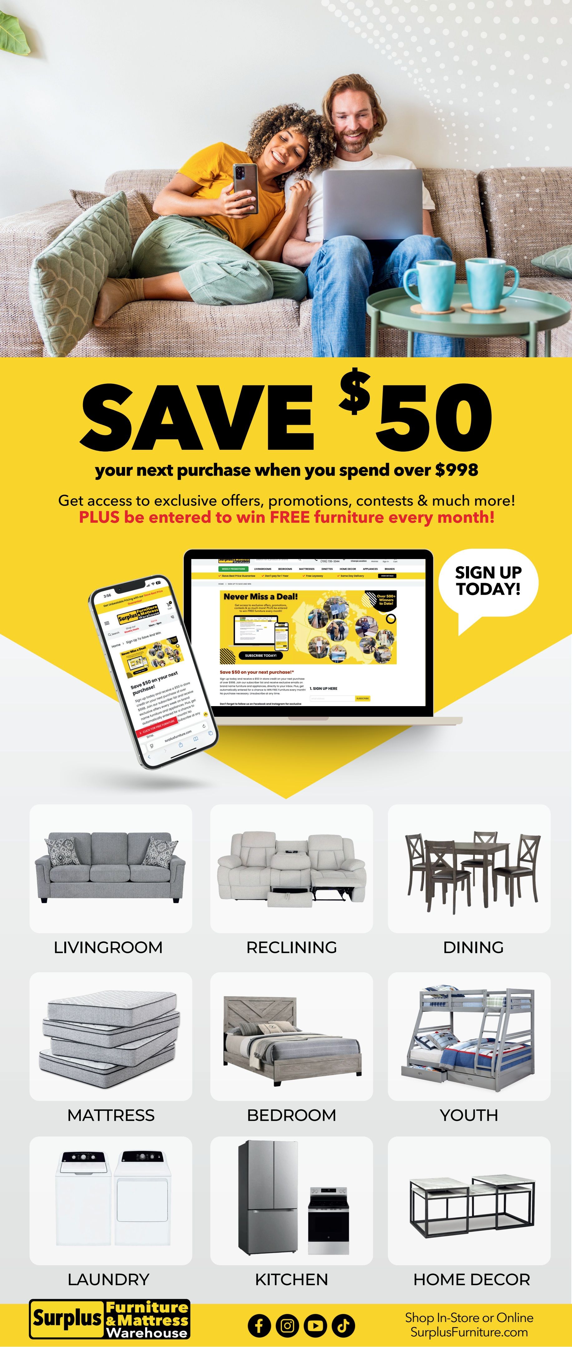 Surplus Furniture & Mattress Warehouse (Sydney) Flyer June 14 to 28