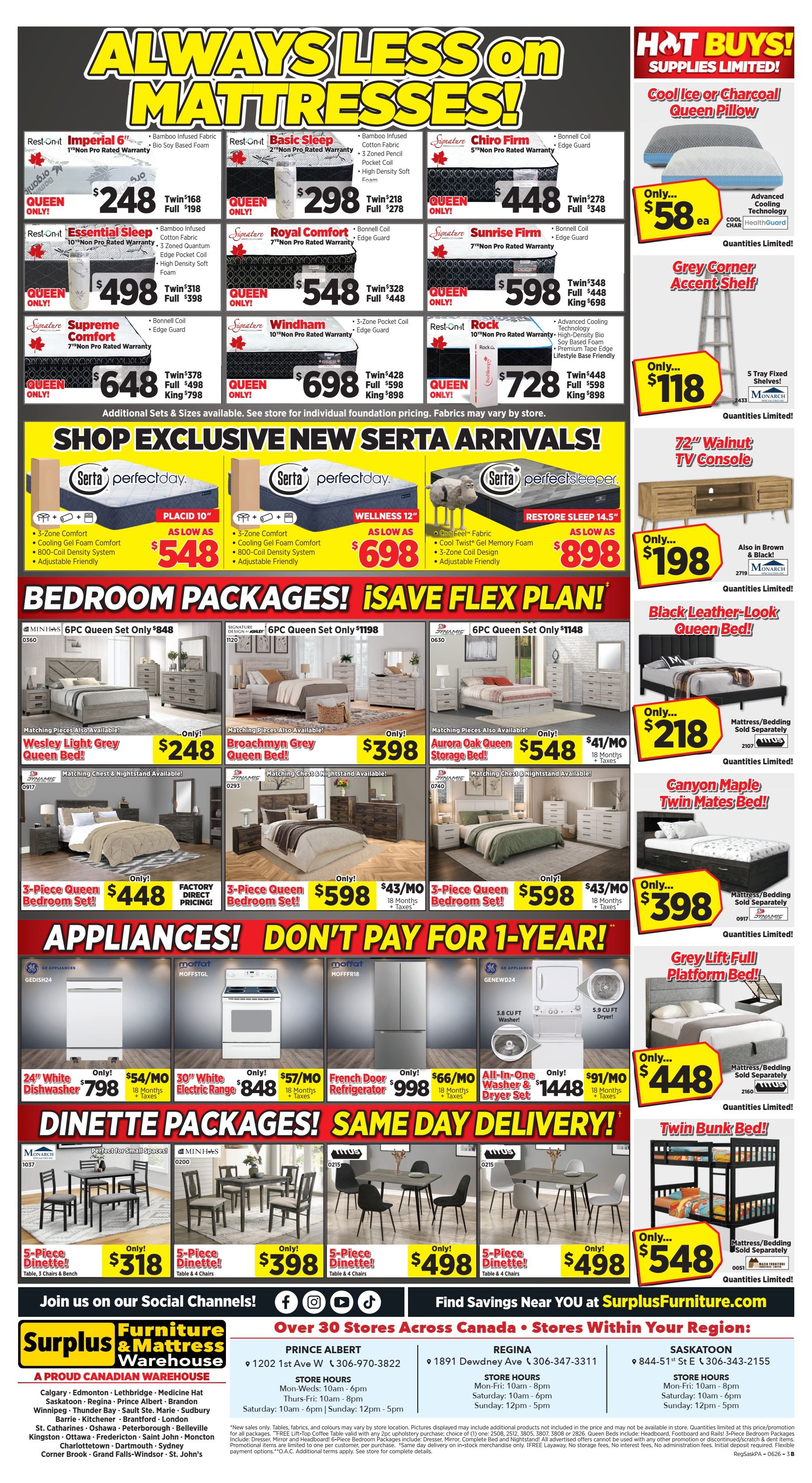 Surplus Furniture & Mattress Warehouse (Saskatoon) Flyer June 14 to 28