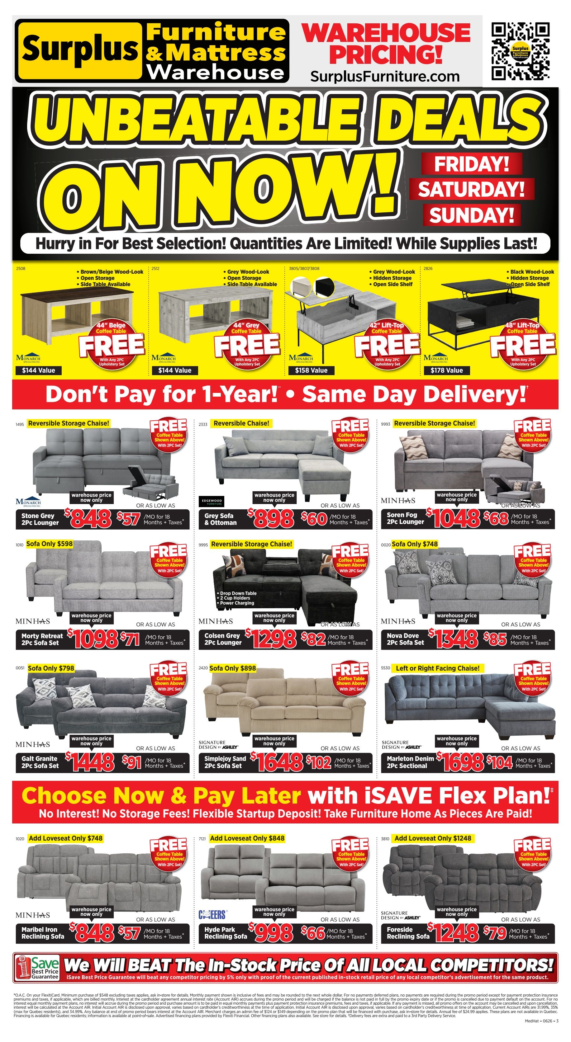 Surplus Furniture & Mattress Warehouse (Medicine Hat) Flyer June 14 to 28