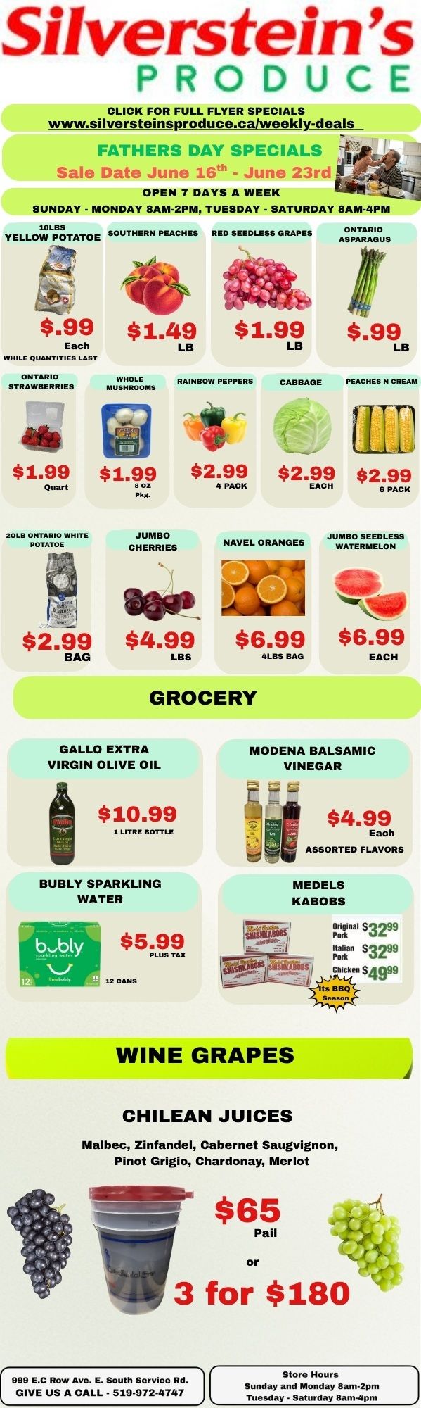 Silverstein's Produce Flyer June 16 to 23