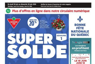Canadian Tire (QC) Flyer June 18 to 28