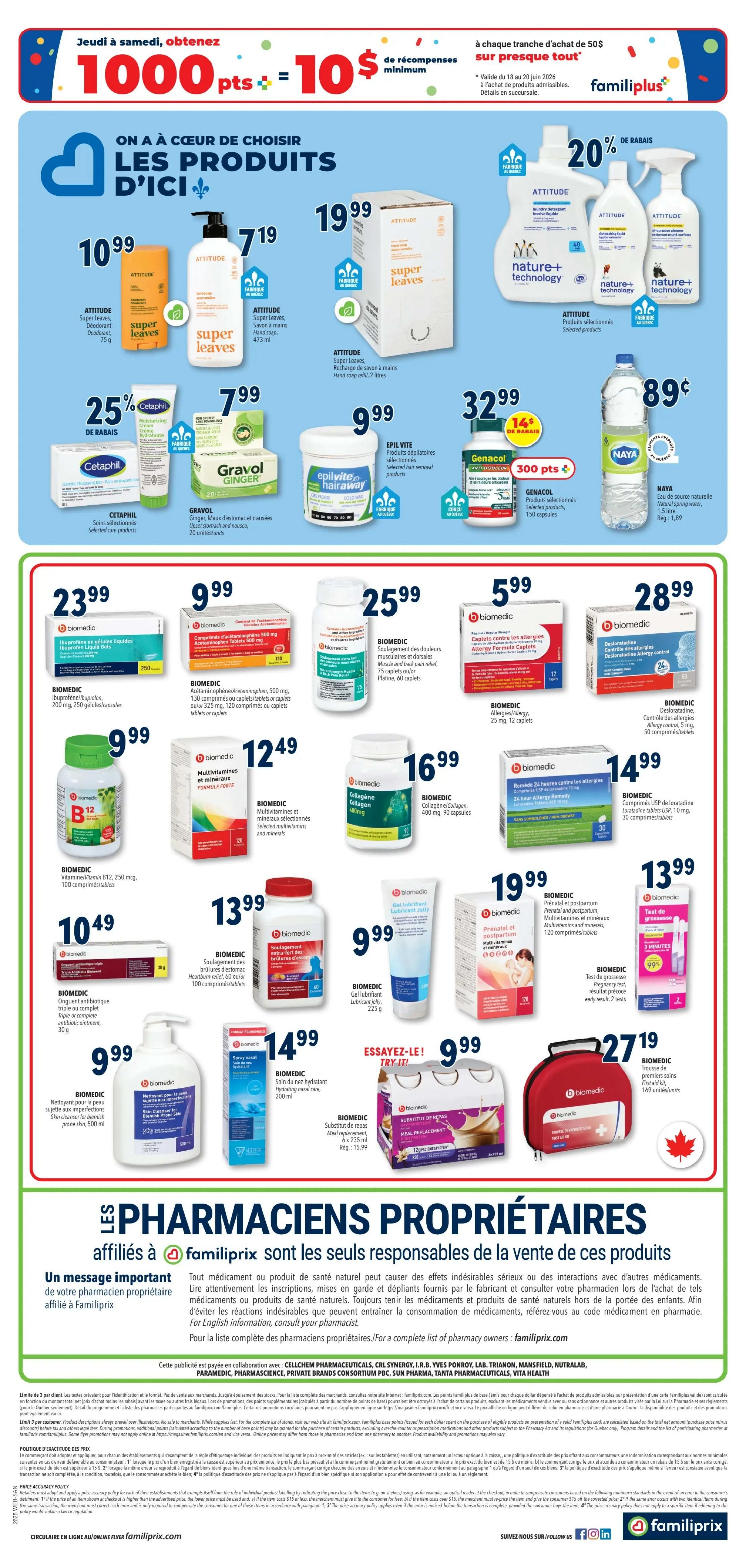 Familiprix Sante Flyer June 18 to 24