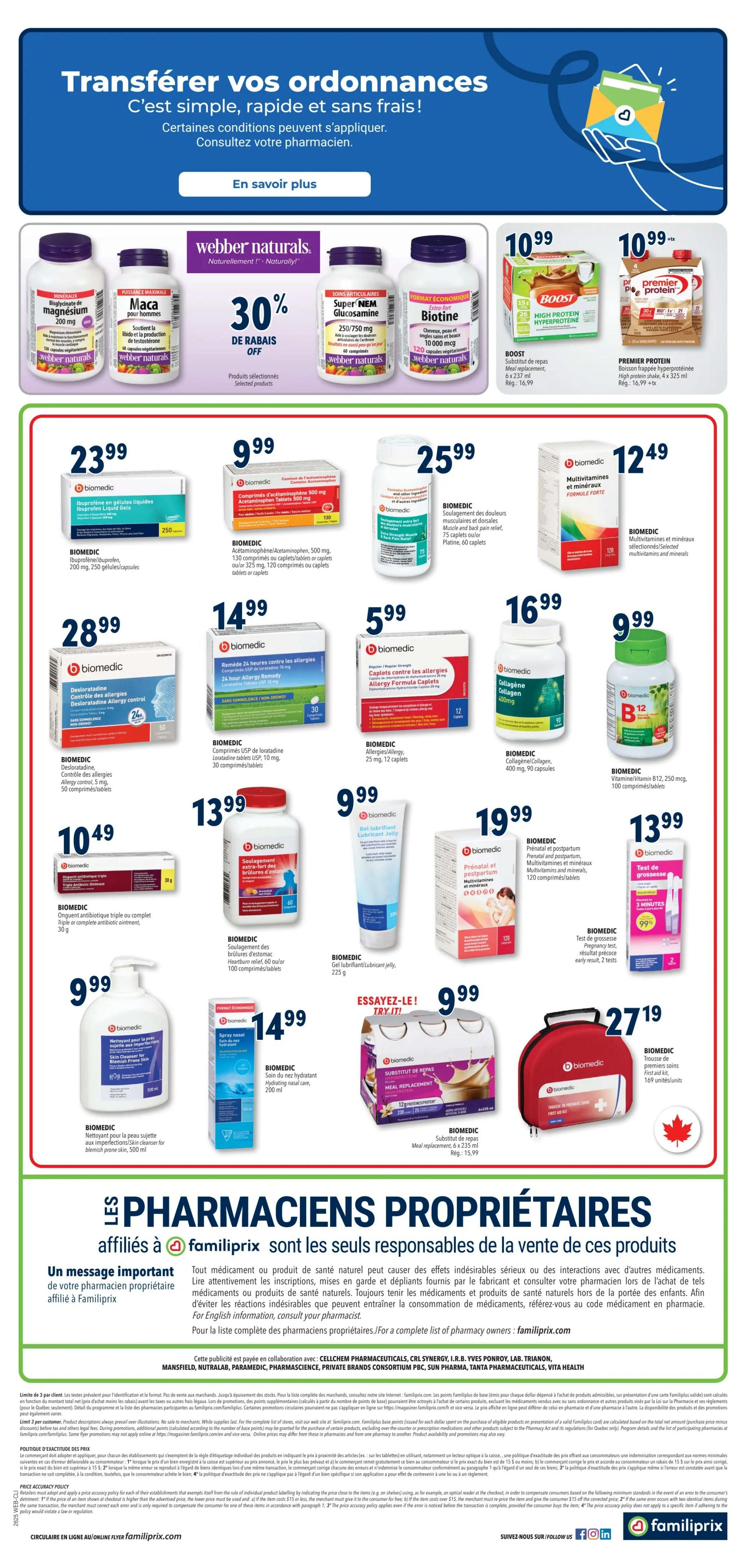 Familiprix Clinique Flyer June 18 to 24