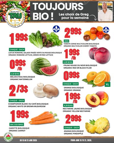 Marches Tau Produce Flyer June 15 to 21