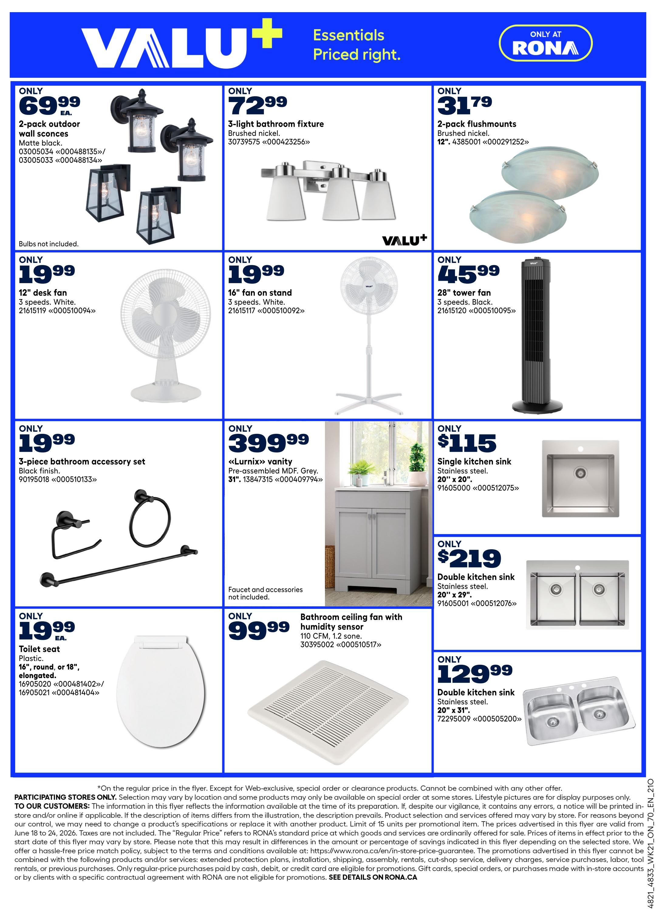 Rona & Rona+ (ON) Flyer June 18 to 24