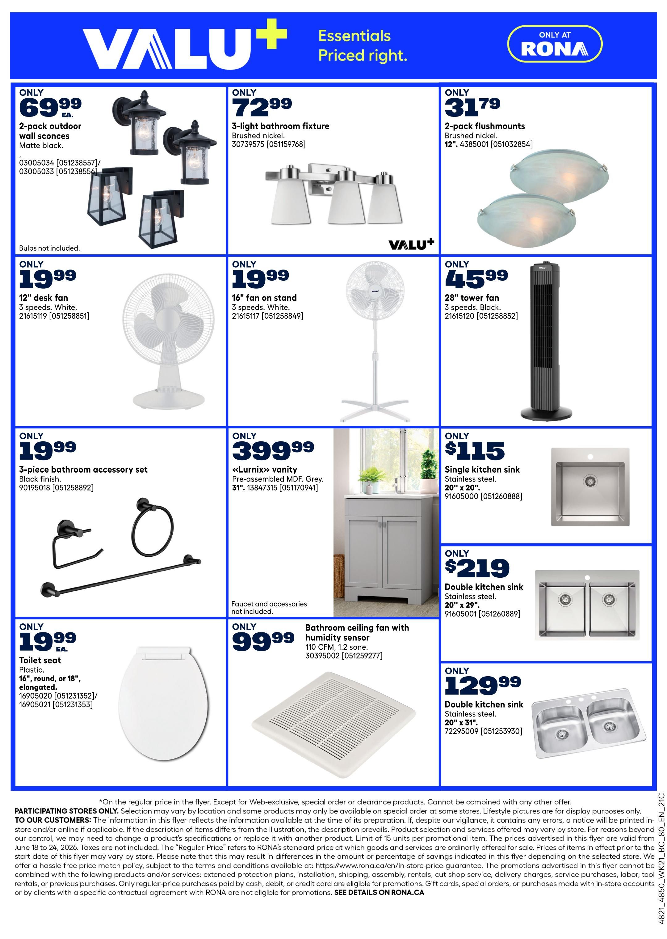 Rona & Rona+ (BC) Flyer June 18 to 24