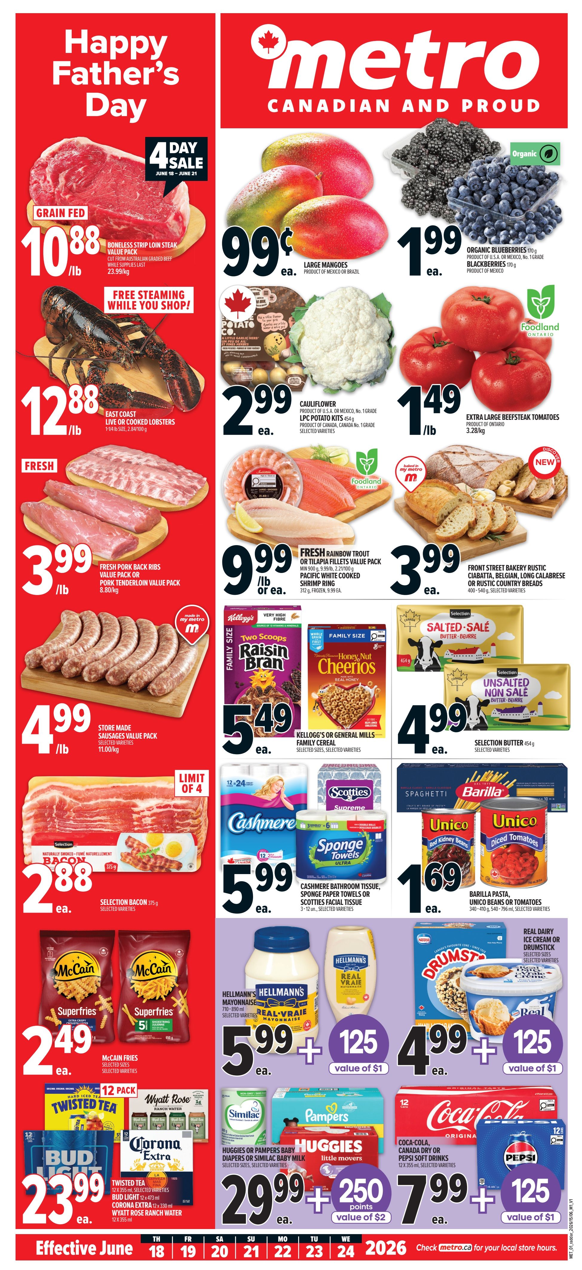 Metro (ON) Flyer June 18 to 24