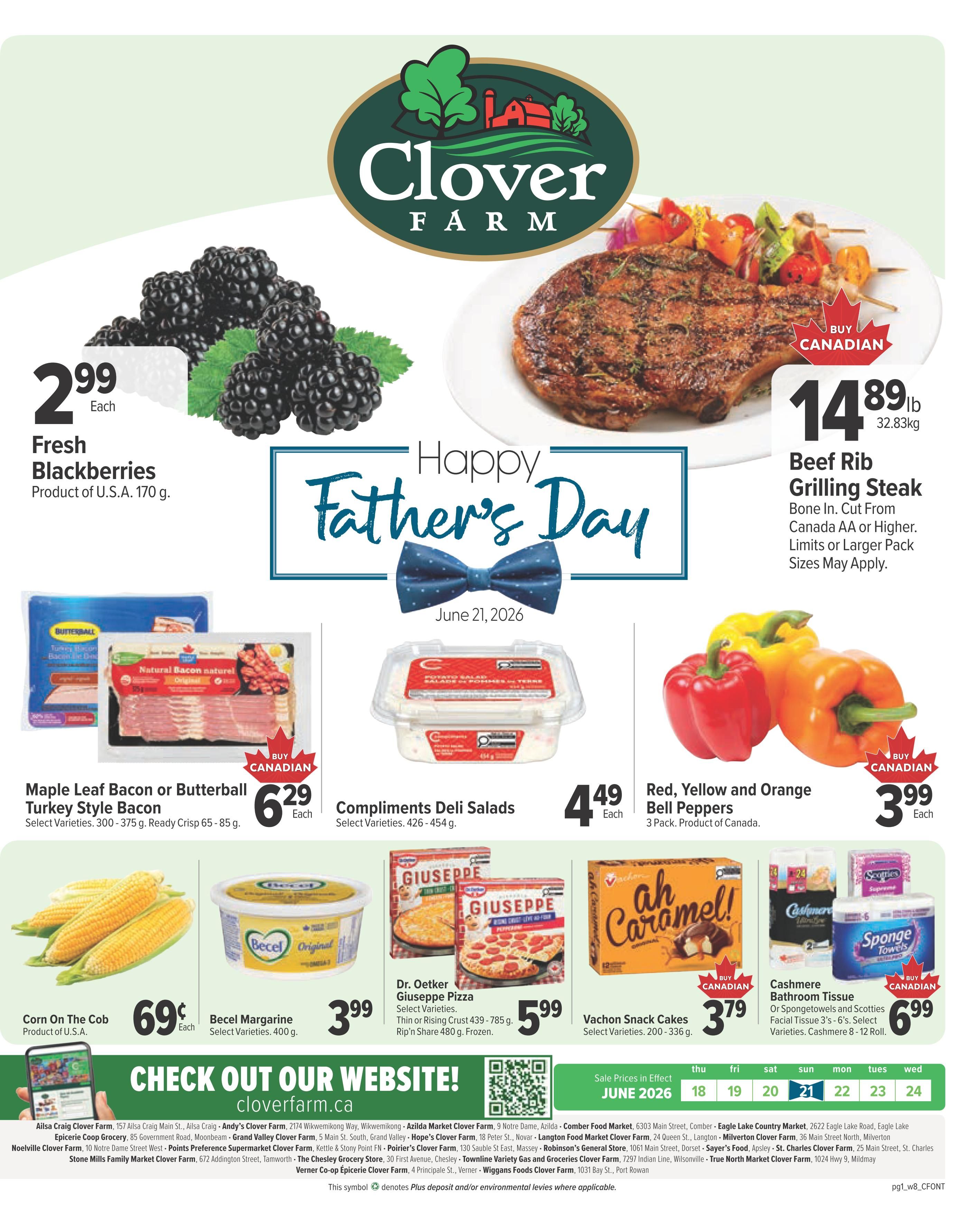 Clover Farm (ON) Flyer June 18 to 24