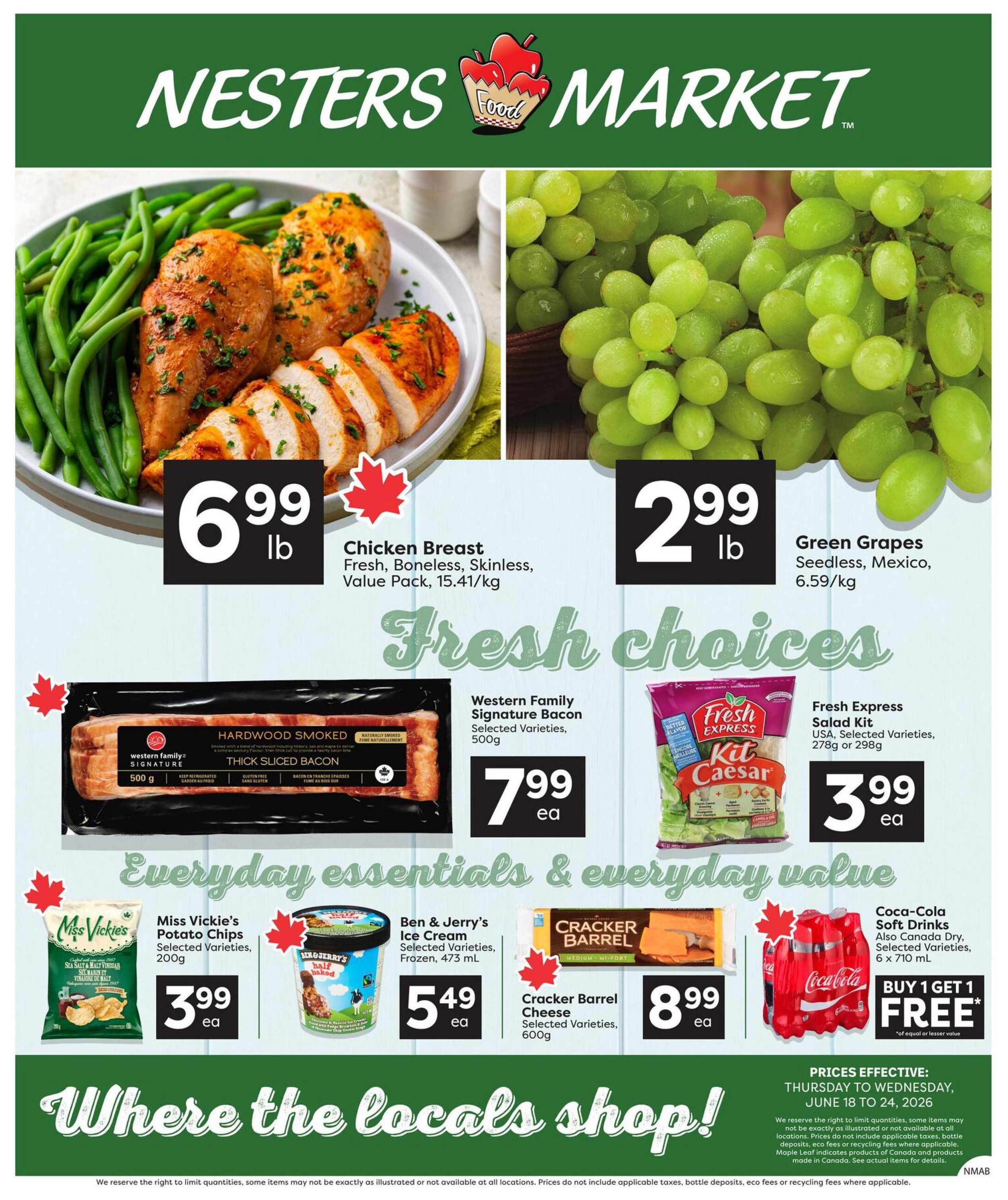 Nesters Market Flyer June 18 to 24