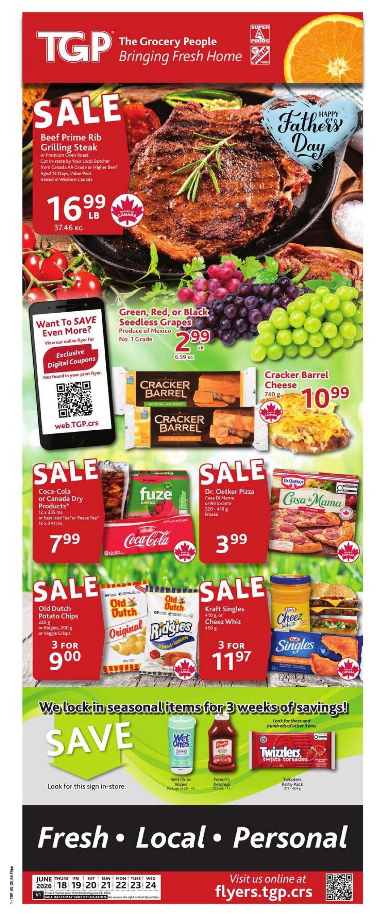 TGP The Grocery People Flyer June 18 to 24