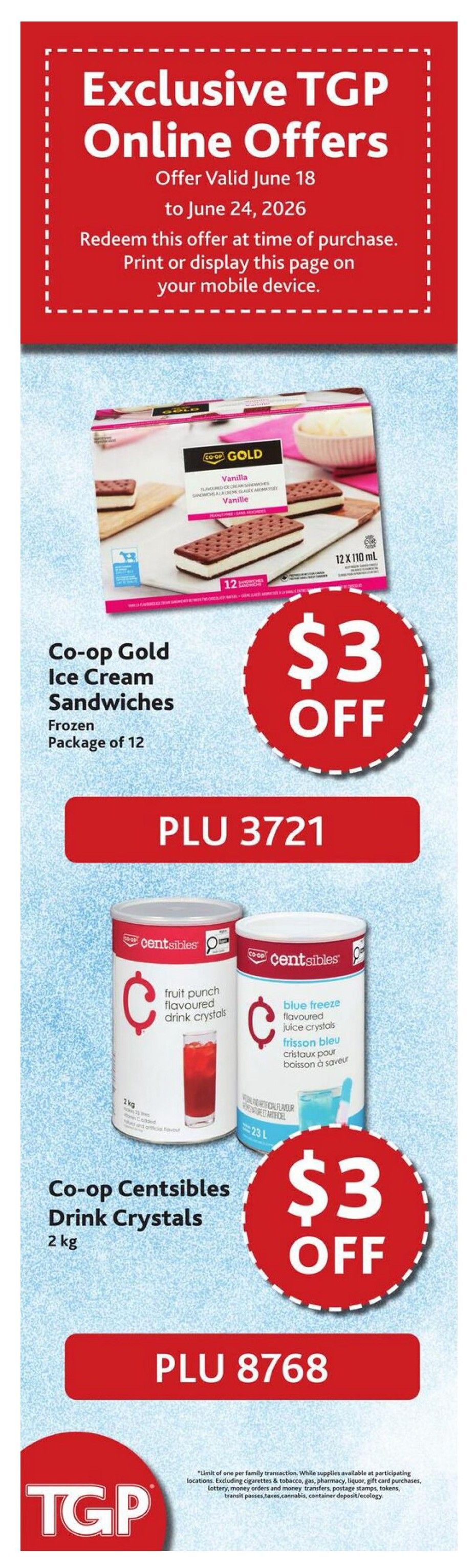 TGP The Grocery People Flyer June 18 to 24