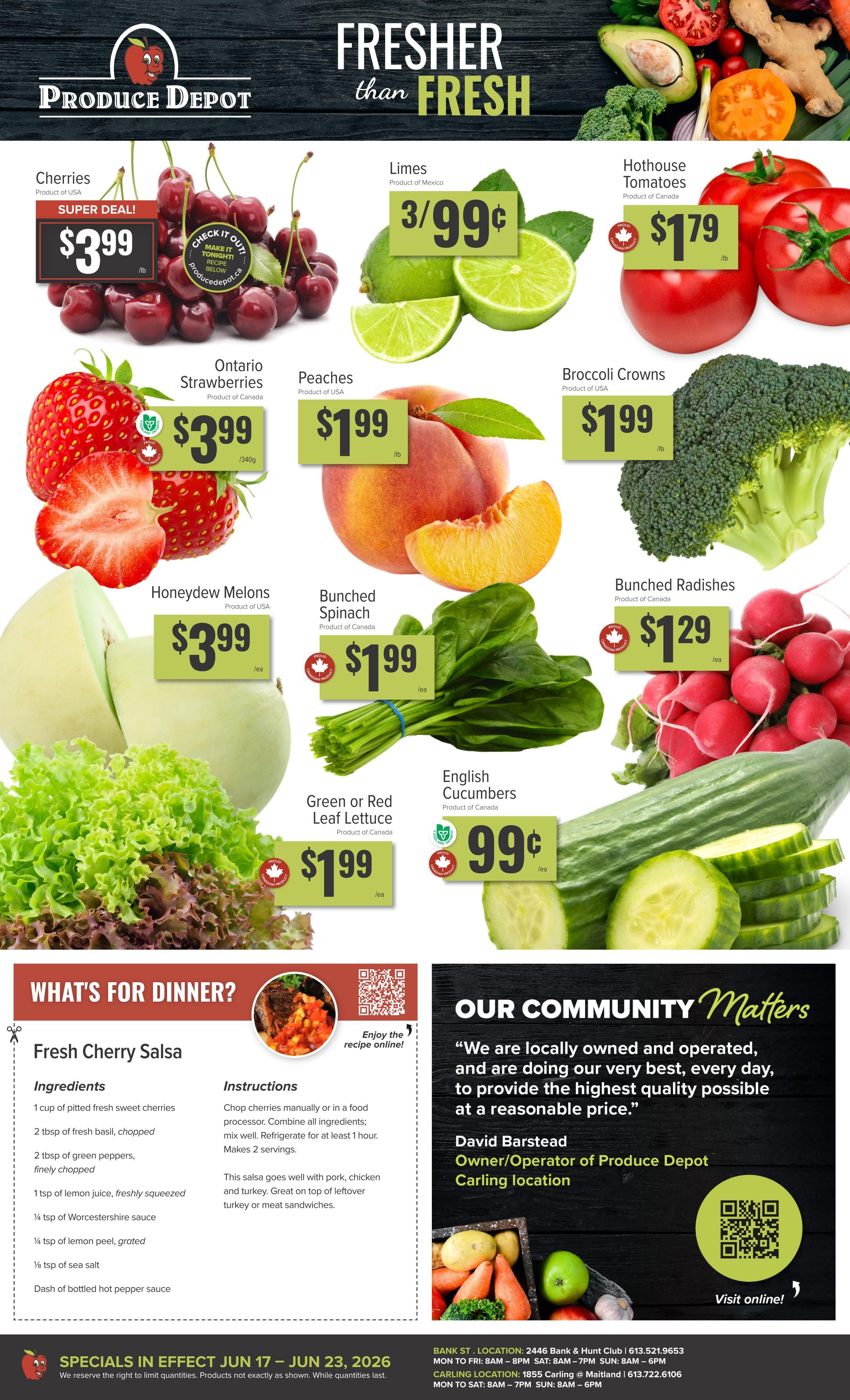 Produce Depot Flyer June 17 to 23